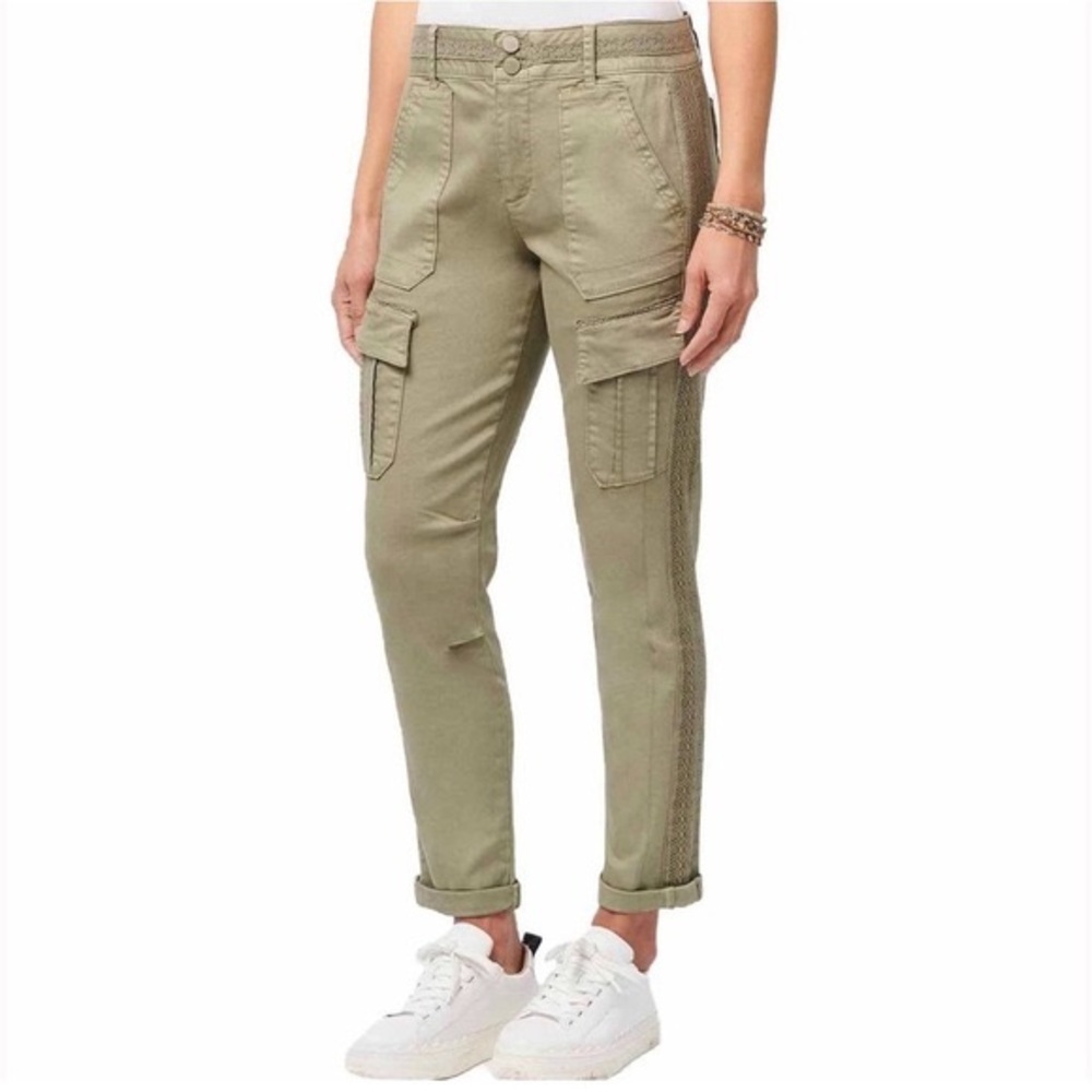 Democracy Crochet Trim High Rise Utility Pant